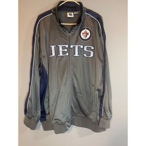 Winnipeg Jets Full Zip Track Jacket NHL Official Reflective Men's Size 3XT